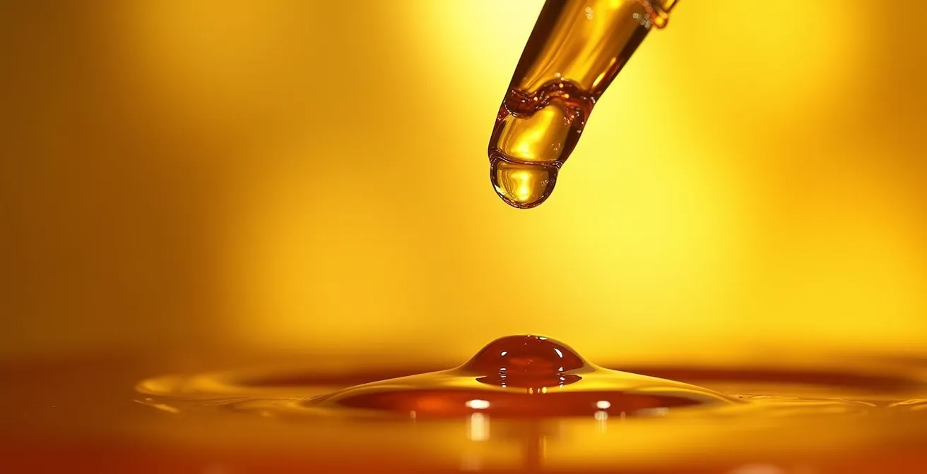 Darstellung der optimalen sublingualen CBD-Öl Anwendung unter der Zunge.