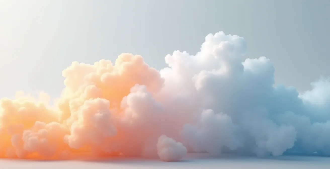 Visualisierung des Kühleffekts beim Dampfen mit Temperaturgradienten