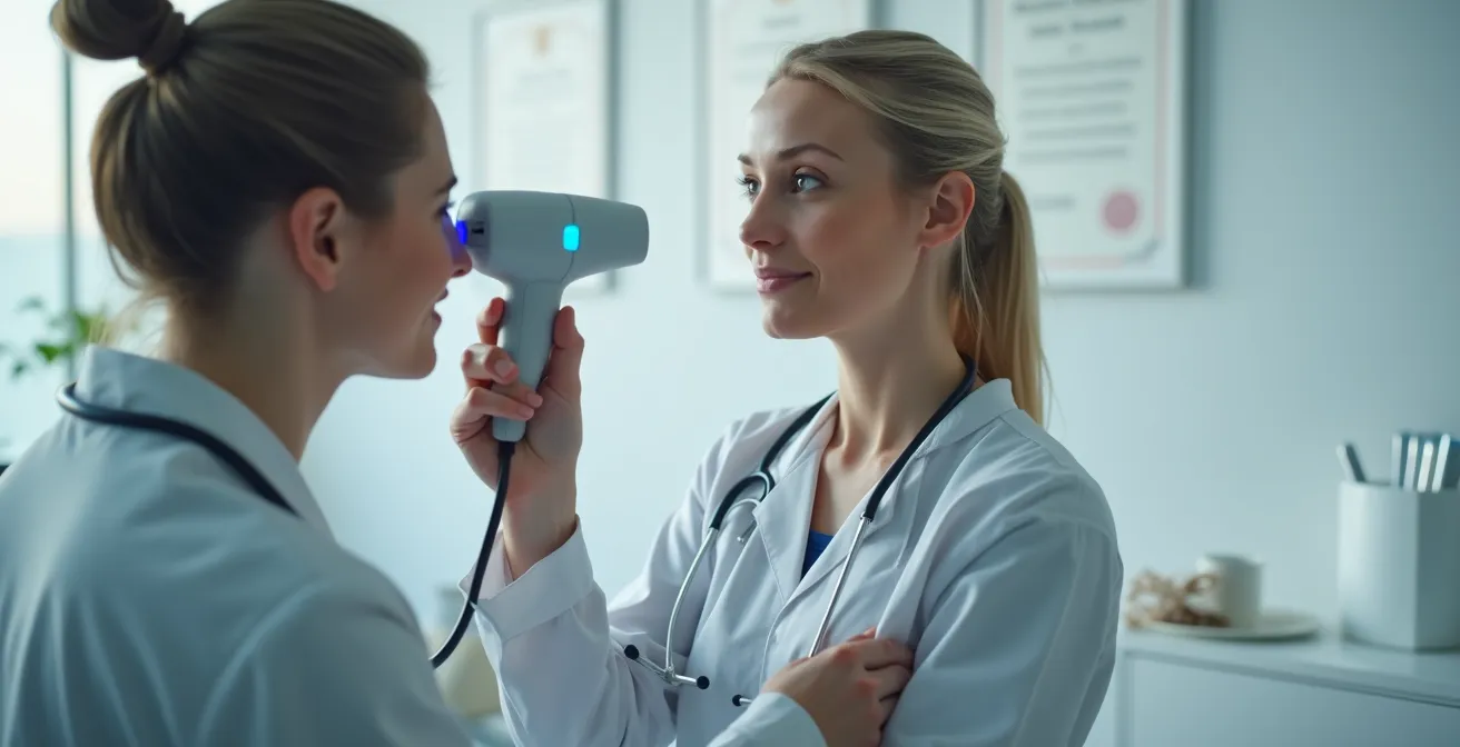 Moderne Laser-Ohrakupunktur-Behandlung als schmerzfreie Alternative für Patienten mit Nadelphobie