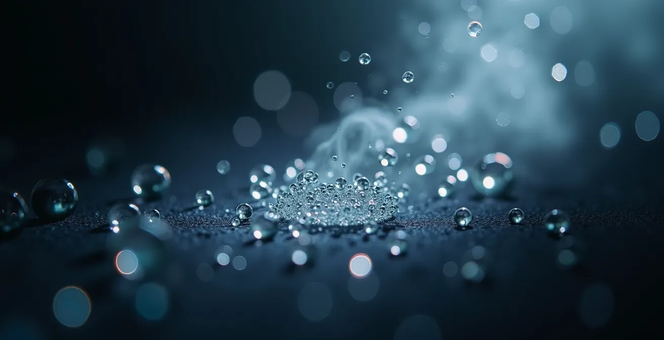 Abstrakte Darstellung der schnellen Nikotinaufnahme durch Dampfinhalation