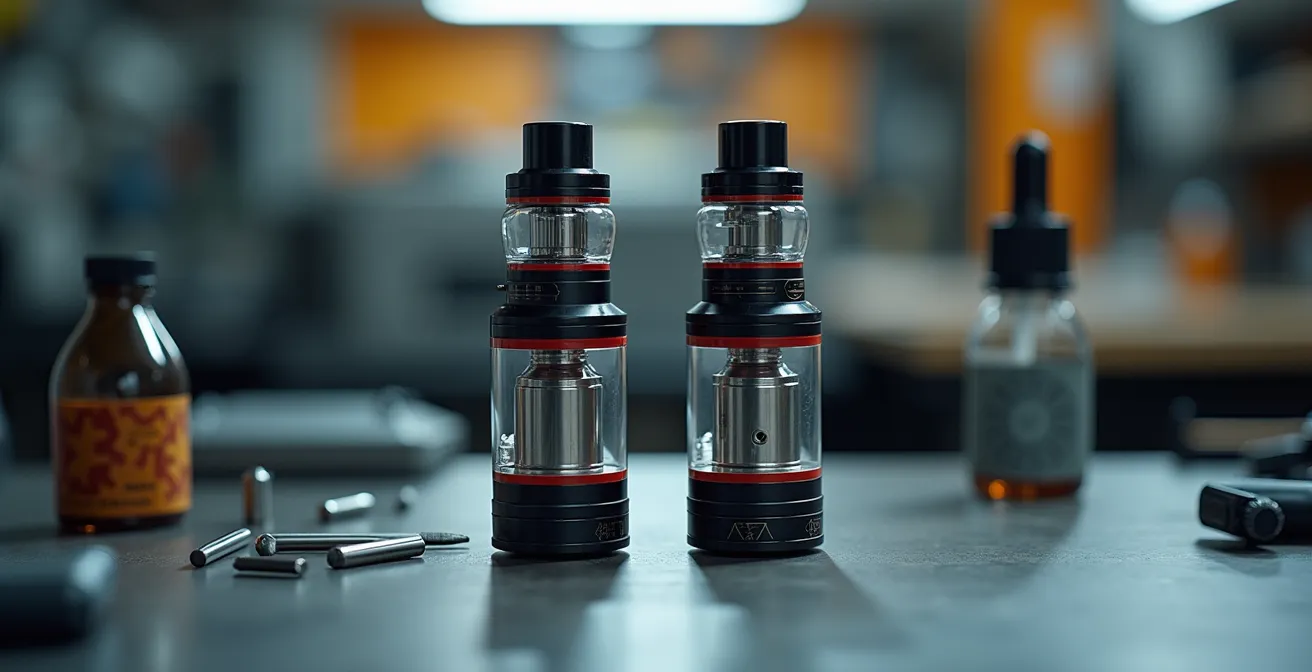 Vergleich verschiedener E-Zigaretten-Befüllsysteme in deutscher Werkstatt